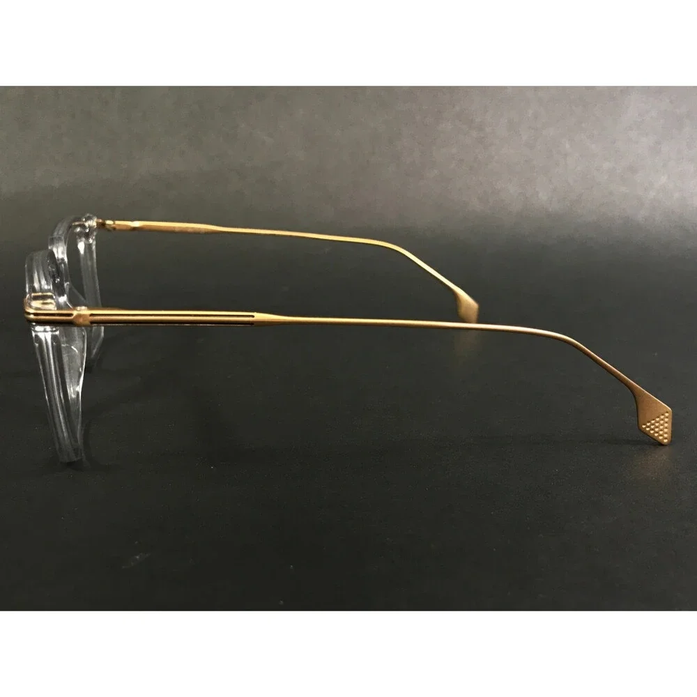 State Eyeglasses Frames AOMORI SHADOW MATTE GOLD Square Full Rim 50-19-145
